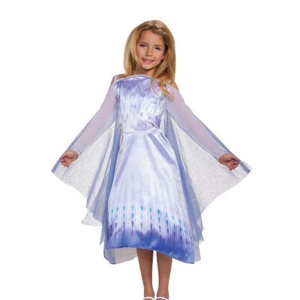 Sz M Spirit Kids Costume Frozen 2 DISNEY ELSA PRINCESS Gown Halloween Dress Up